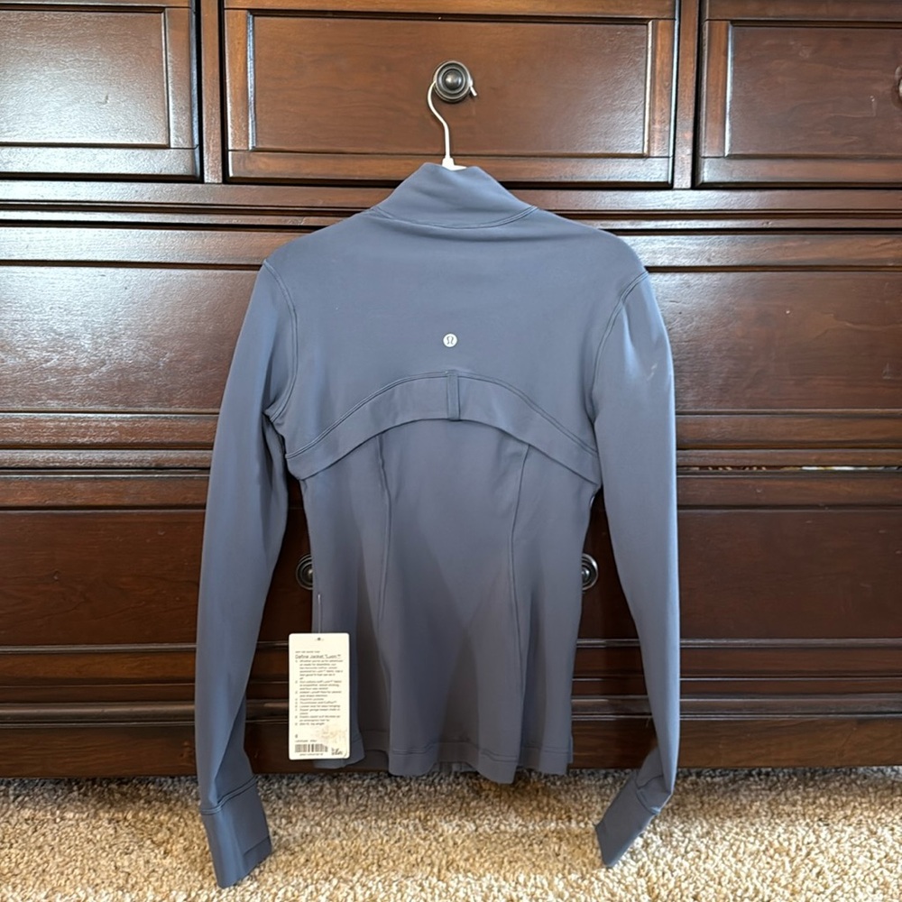 lululemon define jacket sz 6 new iron blue